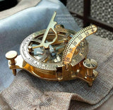 Personalized Astrolabe with Compass Solid Brass