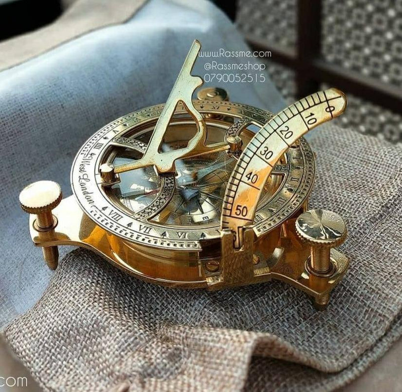 Personalized Astrolabe with Compass Solid Brass