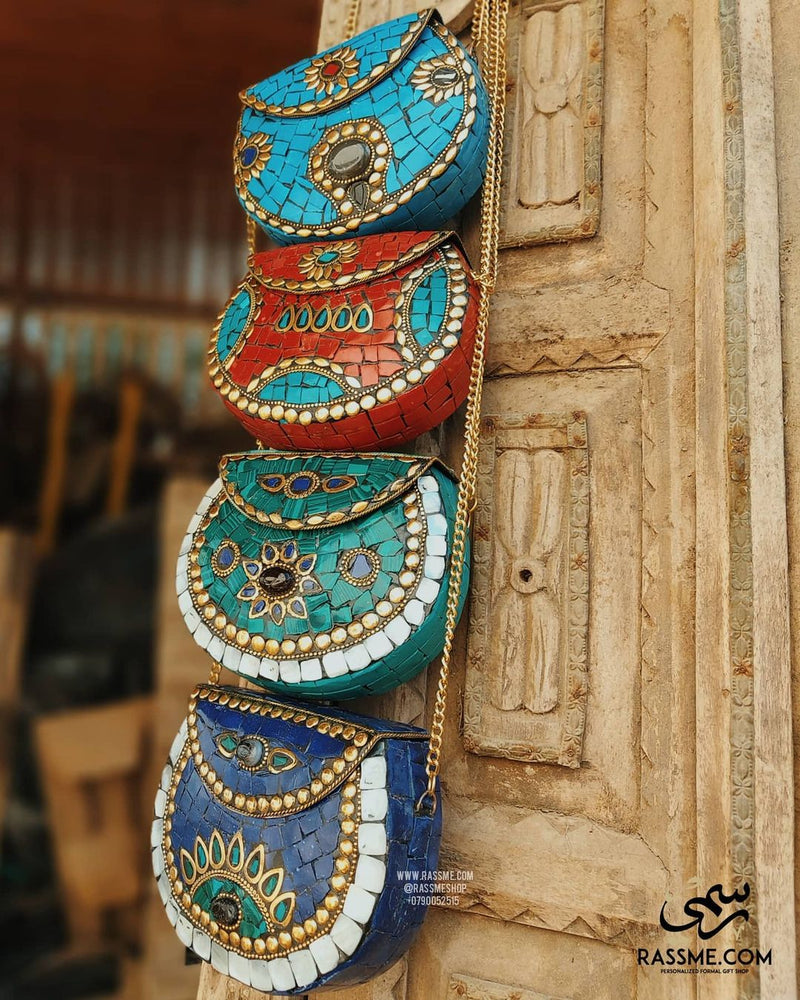 Handmade Gemstone Bag Purse
