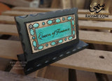 Desk Name Sign Set Nabatean Handmade