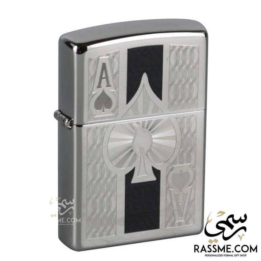 Intricate Spade Design - Zippo Lighters in Jordan