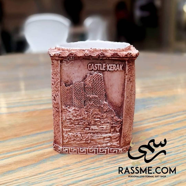Souvenirs from Jordan Pen Holder Petra, Jerash & Castle Kerak