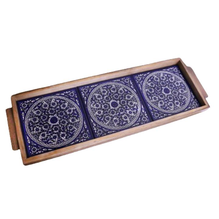 Rectangle Tray Wooden and Ceramic