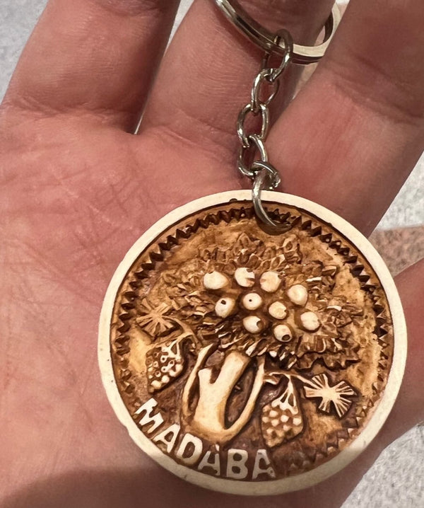Resin 3D Madaba Tree of Life Keychain