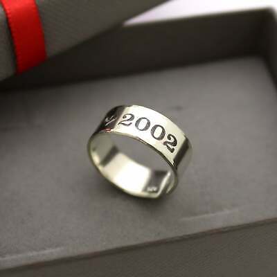 4-14 Size Sterling Silver Personalized Arabic / English Engraved Jewelry