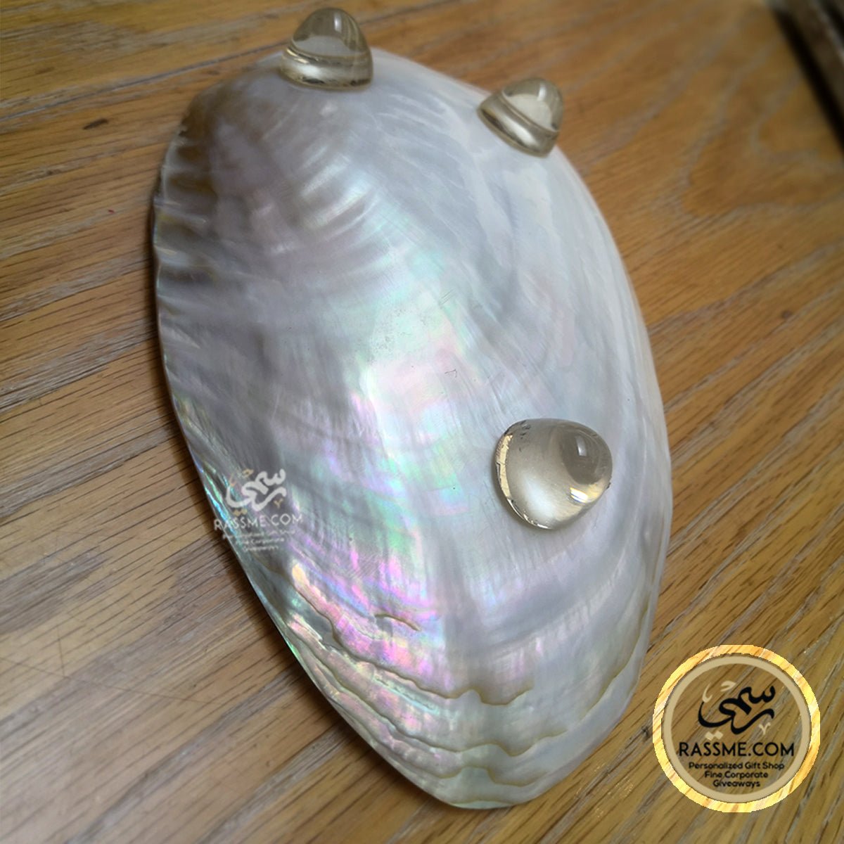 Calligraphy Hand Writing on Real Pearl Shell