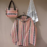 Striped Sadu Jacket in Red & Cream