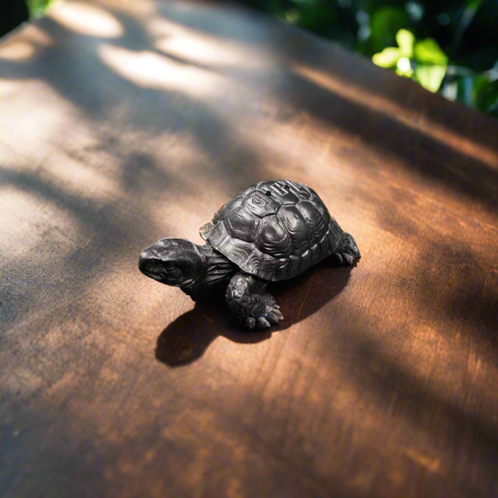 Small Turtle White Metal
