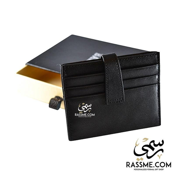 High Quality Leather Wallet Card Holder - Free Engraving
