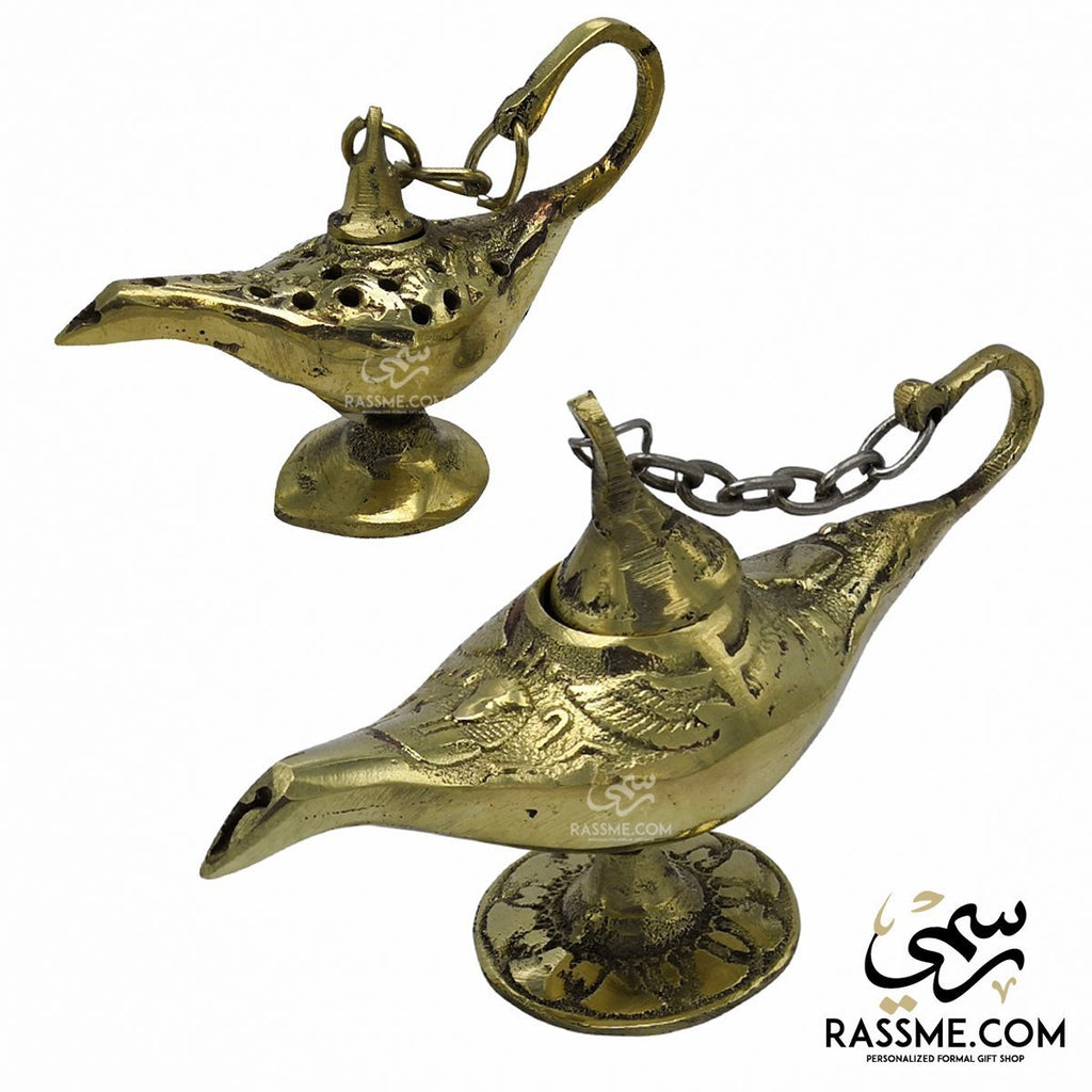 Solid Brass Aladdin Handmade Arabian Lamp - Free Engraving