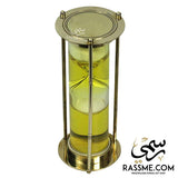 Solid Brass Hourglass Water Sand Clock Timer - Free Engraving