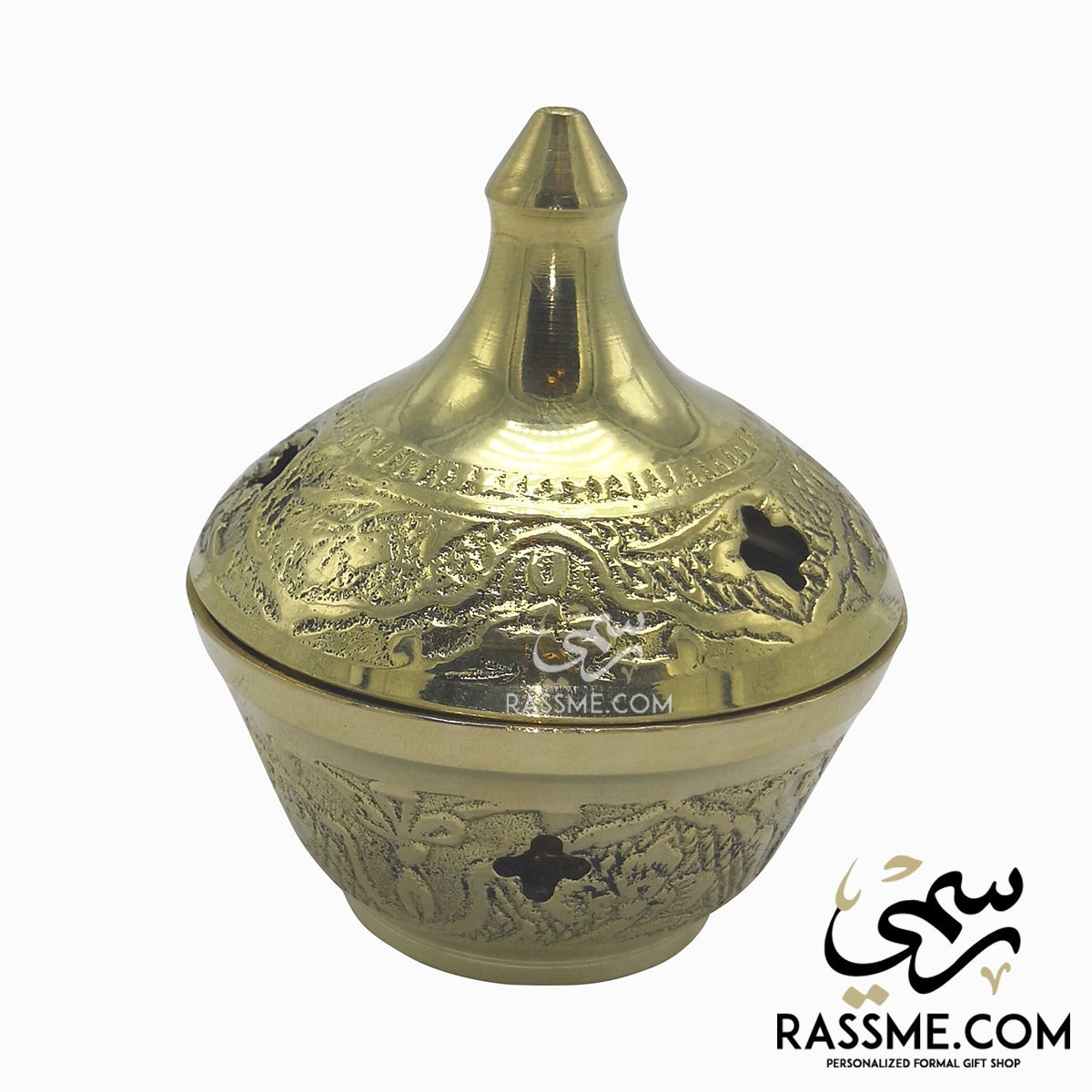 Solid Brass Indian Made Date Plate / Incense Burner