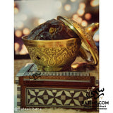 Solid Brass Indian Made Date Plate / Incense Burner