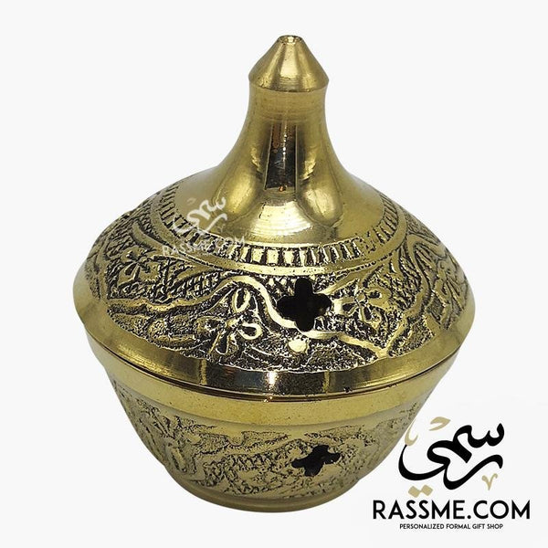 Solid Brass Indian Made Date Plate / Incense Burner