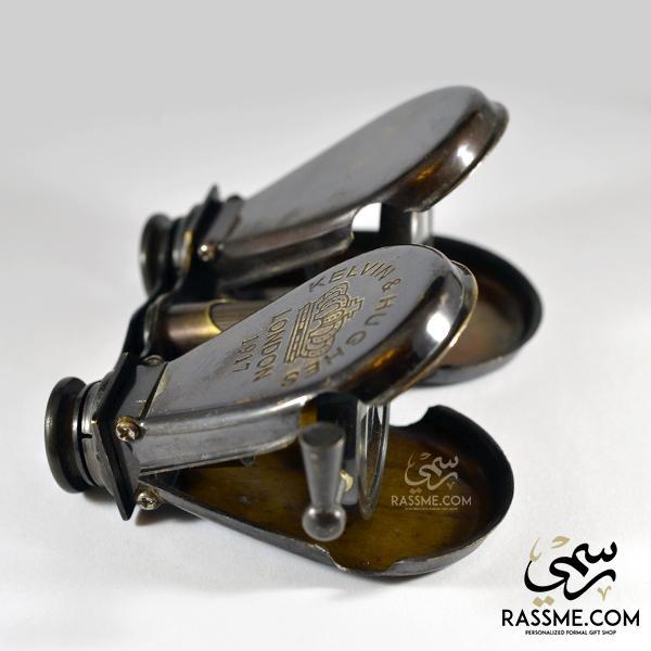 Solid Brass Opera Kelvin Telescope Pocket Folding Binocular - Free Engraving