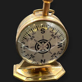 Solid Brass Vintage Desk Clock