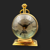 Solid Brass Vintage Desk Clock