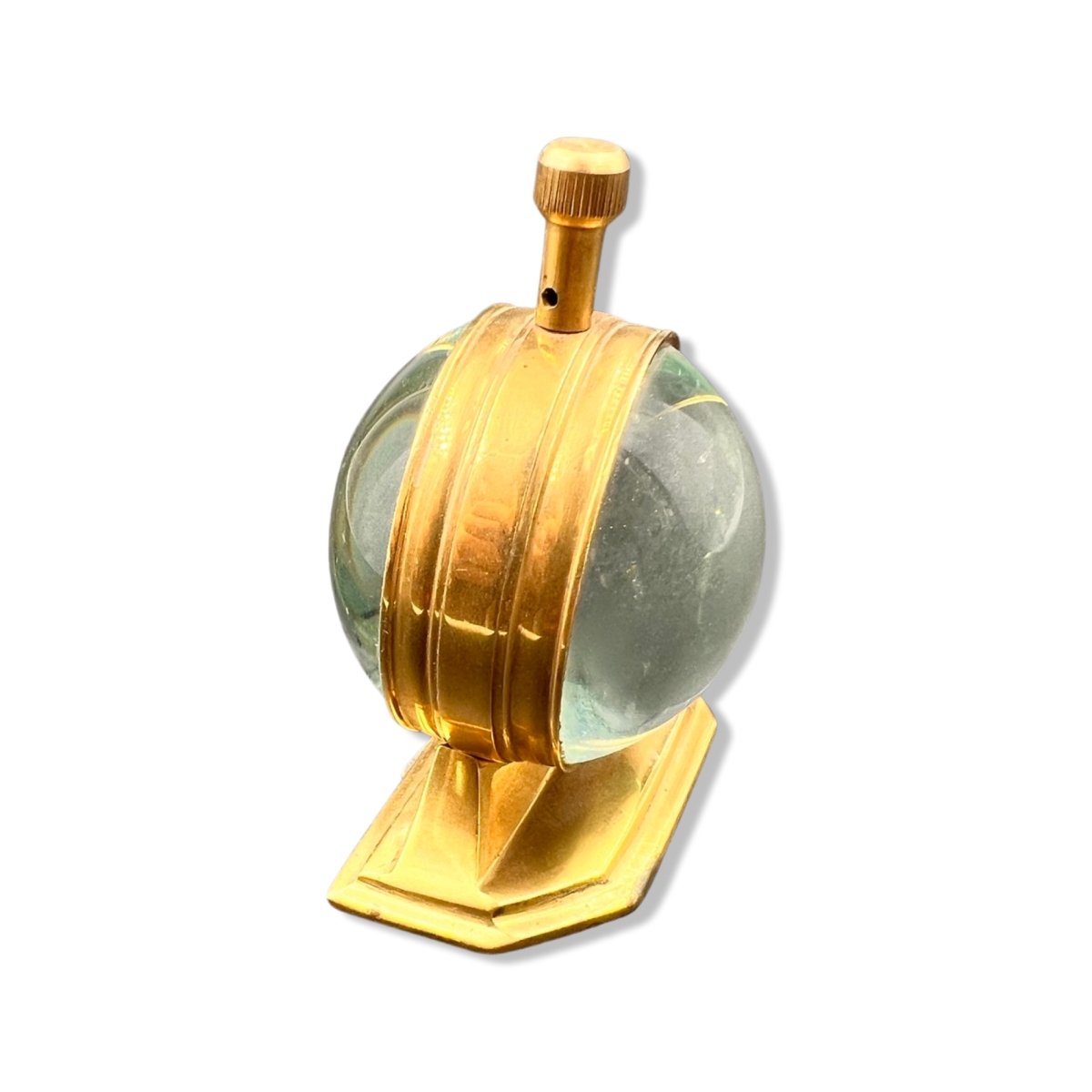 Solid Brass Vintage Desk Clock