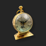 Solid Brass Vintage Desk Clock