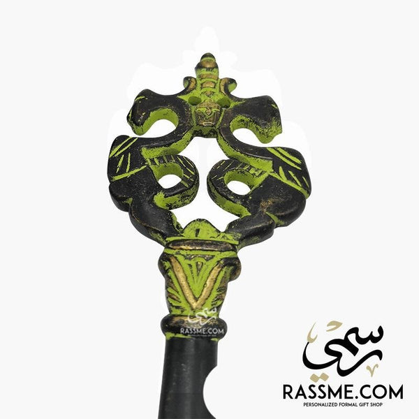 Solid Iron Indian Antique Turquoise Key