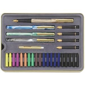 STAEDTLER calligraphy pen set, Complete 33 piece tin, ideal for all skill levels