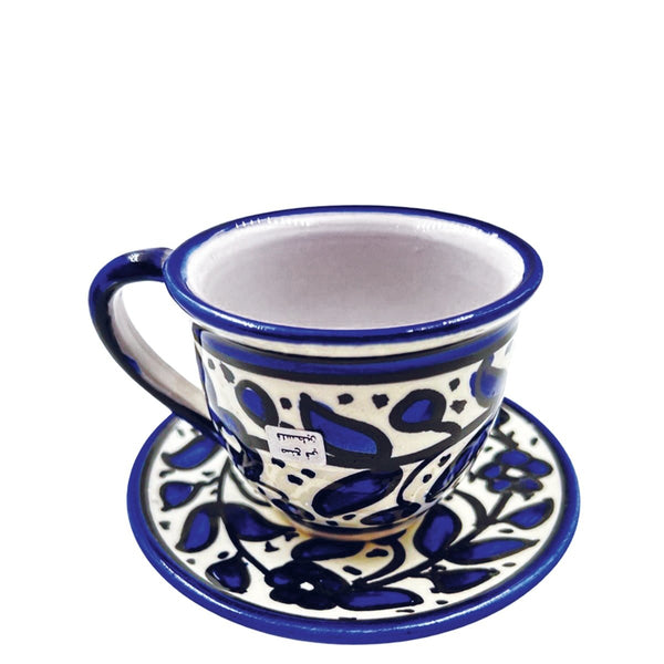 Tea / Herbal Cup Hand colored Ceramic