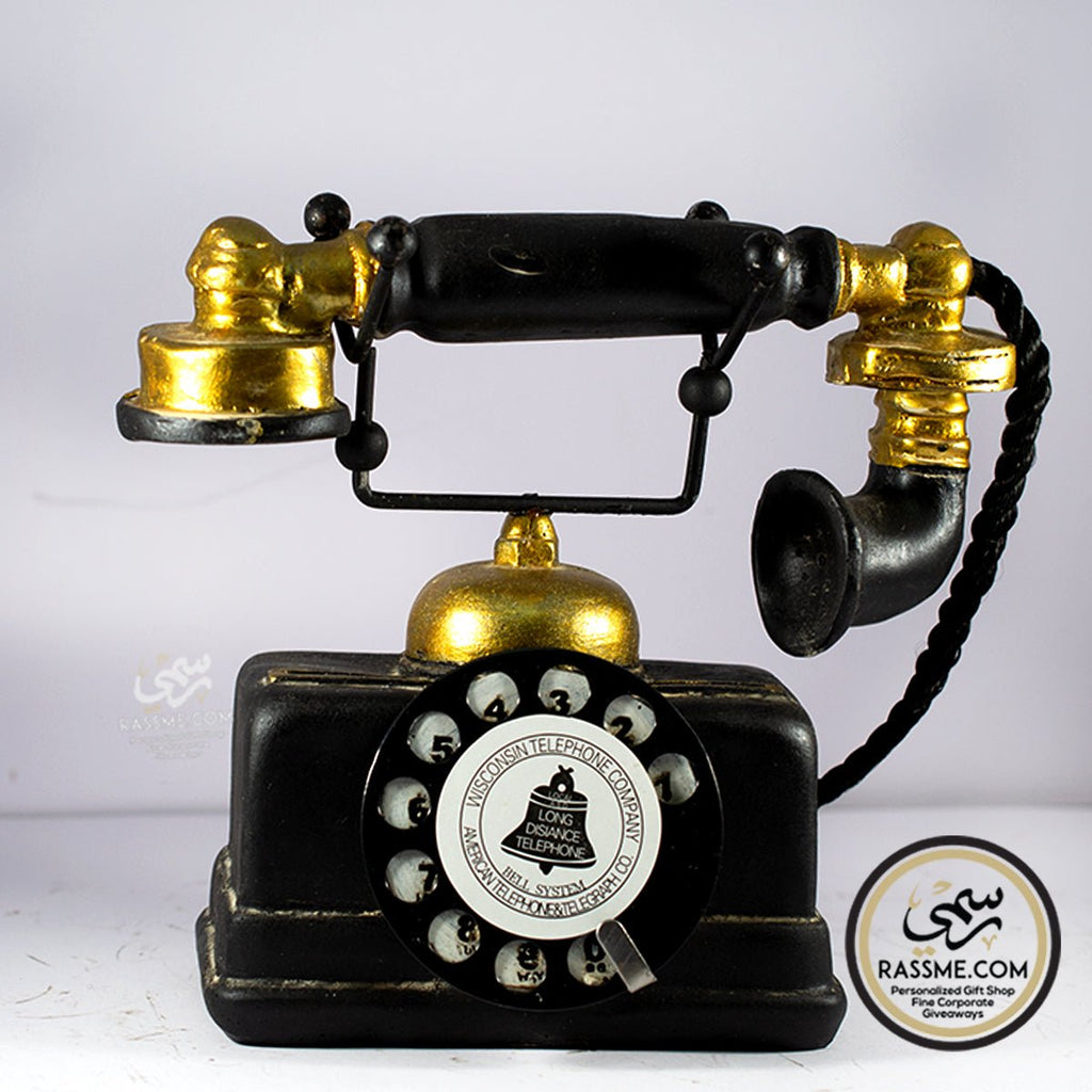 Corded Old Telephone Model Décor Antique