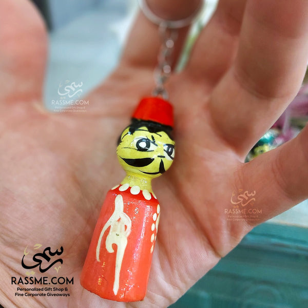 Keychain Cute Arabian Man Arabian Woman