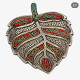 Tree Leaf Incense Stick Holder Tray Gemstone Ash Catcher