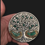 Tree of Life Incense Stick Holder Tray Gemstone Ash Catcher