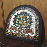 Real Stones Mosaics Tree Of Life Curved Wooden Frame Handcrafted