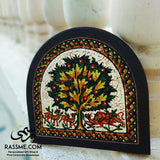 Real Stones Mosaics Tree Of Life Curved Wooden Frame Handcrafted