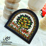Real Stones Mosaics Tree Of Life Curved Wooden Frame Handcrafted