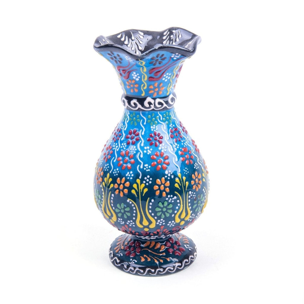 Turkish/Anatolian Handmade Ceramic Vase with Beautiful Hand Painting Pottery