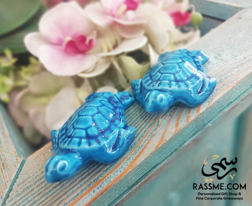 Turquoise Ceramic Turtles Home Decor Authentic Turkish Handmade Ornament