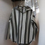 Unisex Sadu Jacket Bedouin Jacket Black And White