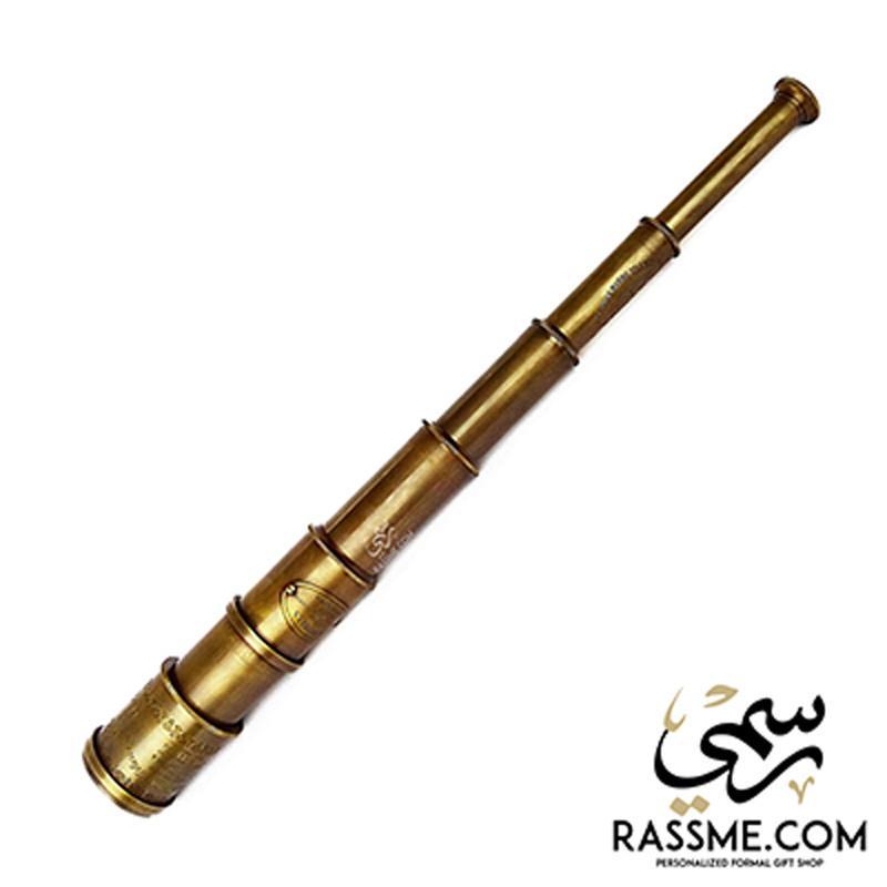 Victorian Solid Brass Telescope Multi Levels With Box - Free Engraving