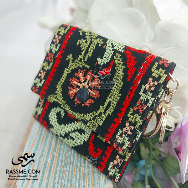 Embroidery Wallet Keychain Pocket Money