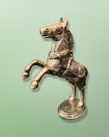White Metal Arabian Horse
