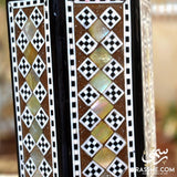 Wooden Arabesque Mother Of Pearl Pen Holder