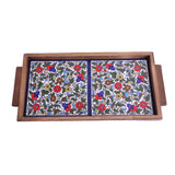 Wooden Ceramic Large Tray Rectangle