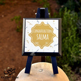Wooden Drawing Stand Text Only