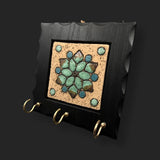Wooden Key Holder Nabataeans Art
