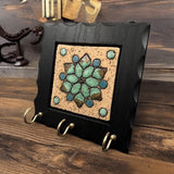 Wooden Key Holder Nabataeans Art