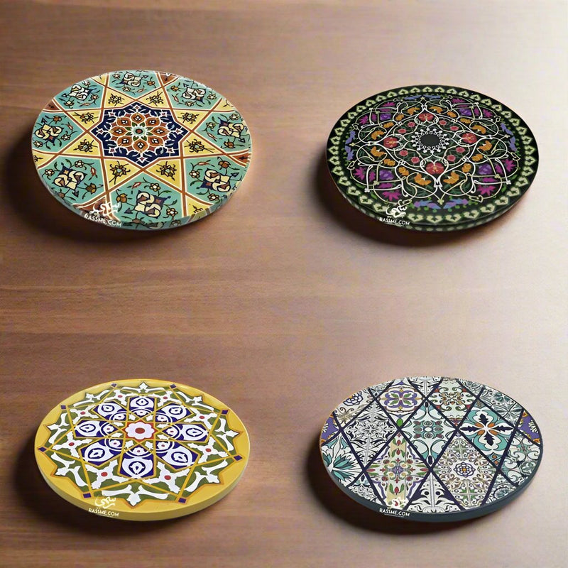 Wooden Moroccan Coasters
