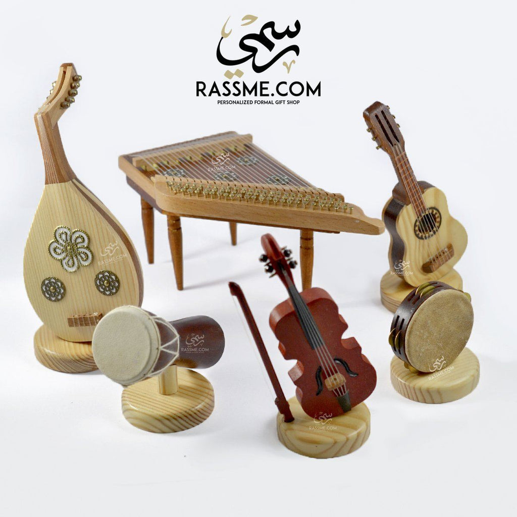 Wood Box Instruments Wooden Musical Instruments Set - 6 Pieces with Custom Box – Rassme