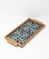 Wooden Palestinian Ceramic Large Tray