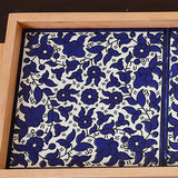 Wooden Palestinian Ceramic Large Tray