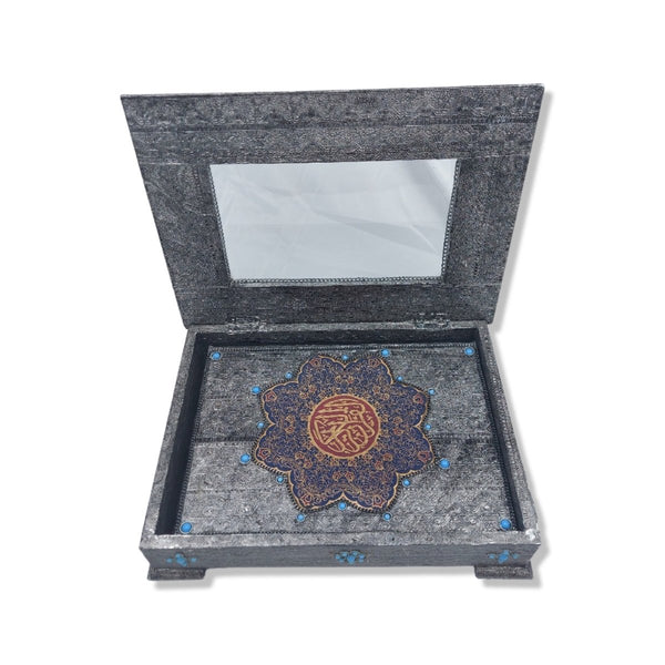 Wooden Silver Shell Holly Quran Box