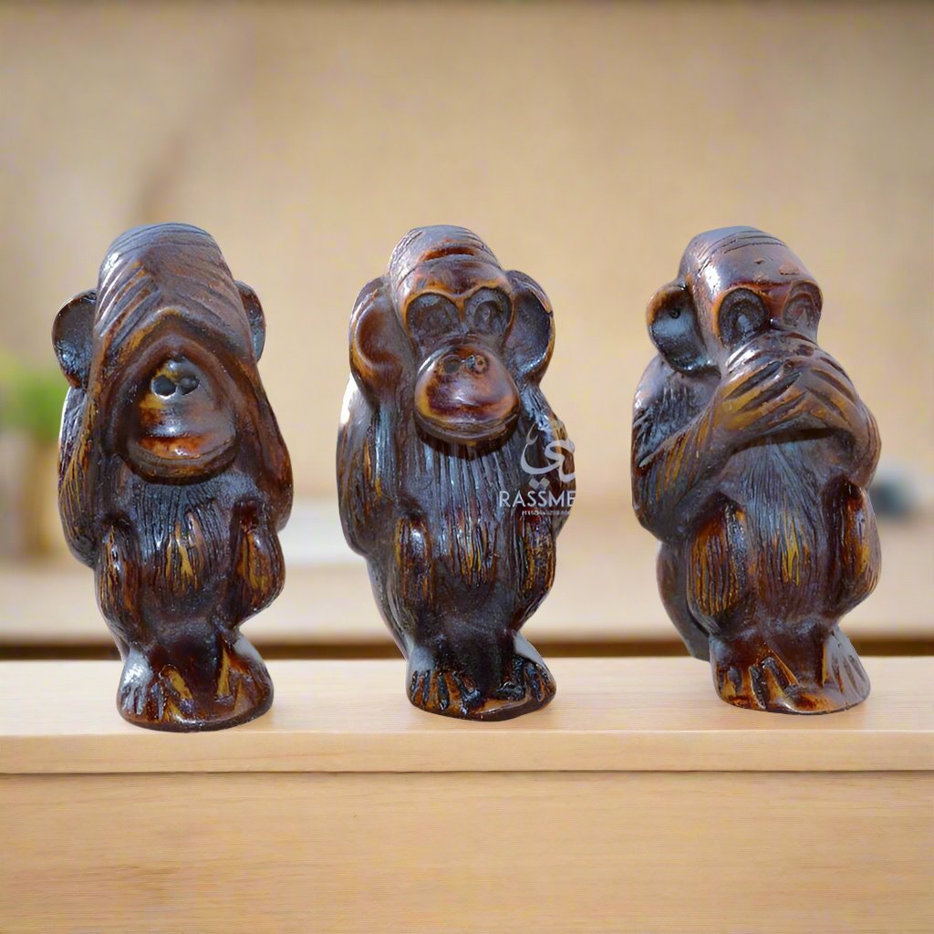 Wooden Wisdom Three Monkeys